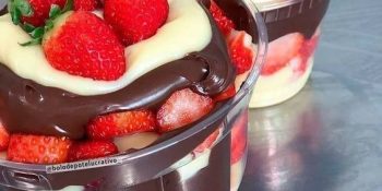 Bolo de pote de chocolate