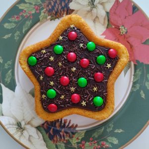 Bolo em formato de estrela