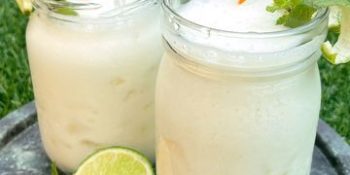 Caipirinha de limão com leite condensado