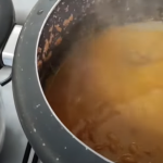 feijão carioca bem temperado tudo gostoso