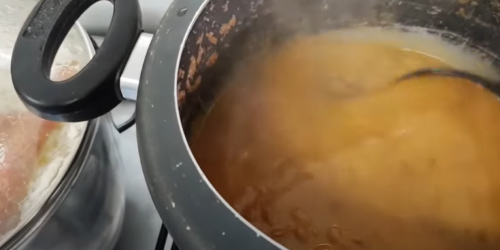 feijão carioca bem temperado tudo gostoso