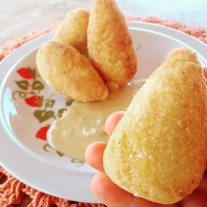 massa coxinha de mandioca tudo gostoso