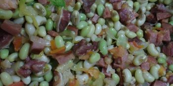 Linguine com feijão verde