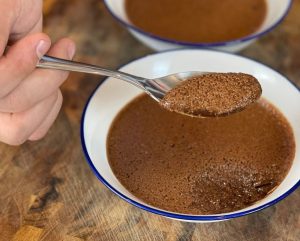 Mousse de chocolate com pimenta