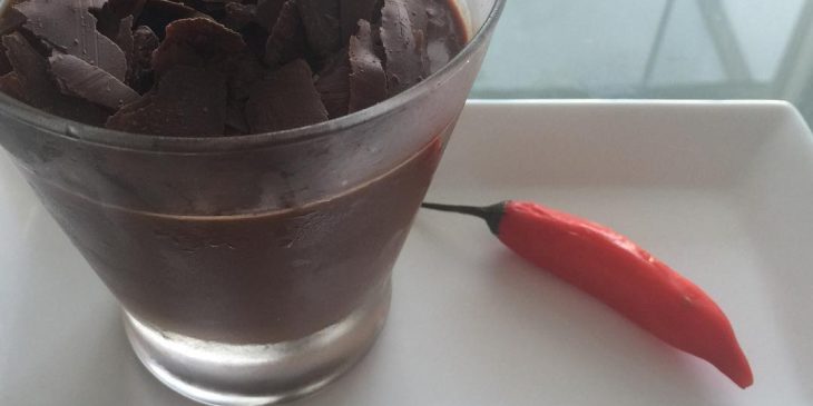 Mousse de chocolate com pimenta