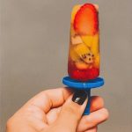 Picolé de salada de frutas