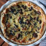 Quiche de espinafre com queijo simples
