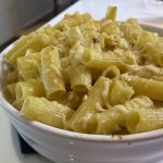 Rigatoni com requeijão ana maria tudo gostoso