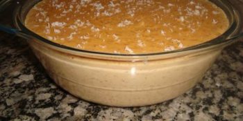arroz doce com açúcar queimado
