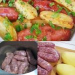 Linguiça toscana com batata na pressão