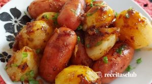 Linguiça toscana com batata na pressão