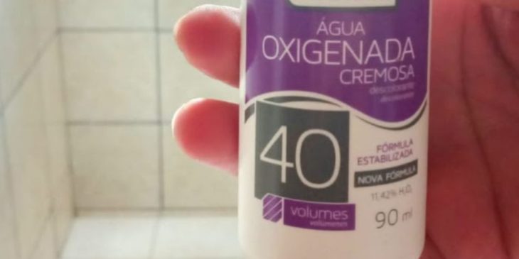 misturinha com água oxigenada