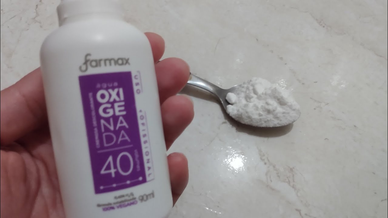 misturinha com água oxigenada