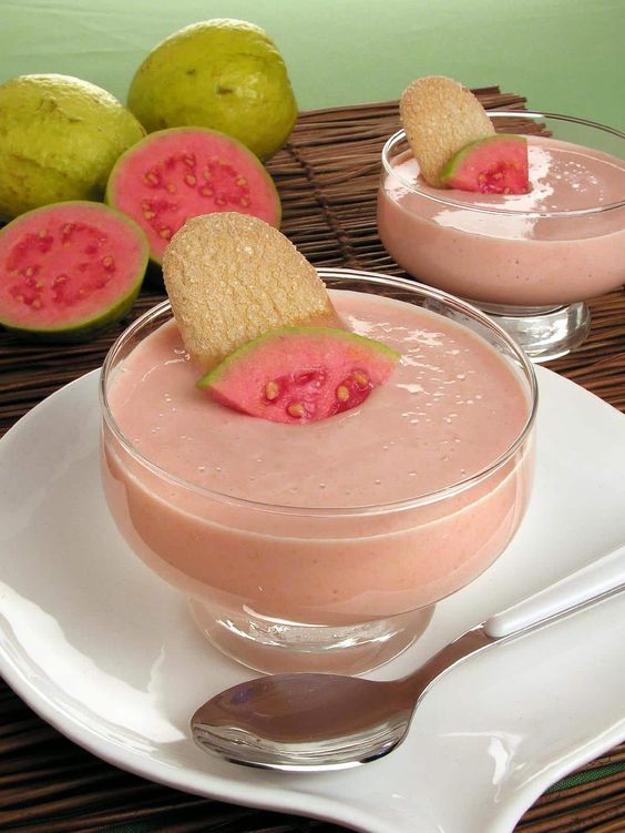 mousse de goiaba cremoso de liquidificador