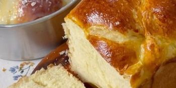 pão caseiro com fermento em pó