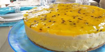 torta mousse de maracujá