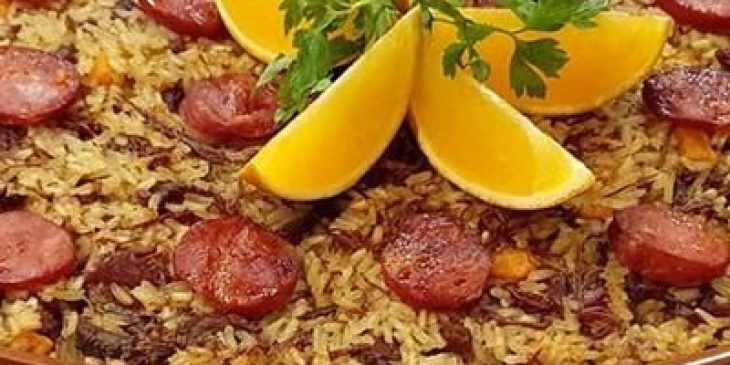 Arroz de pato com tucupi tudo gostoso