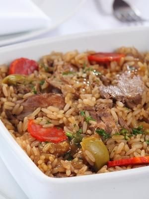 Arroz de pato com tucupi tudo gostoso