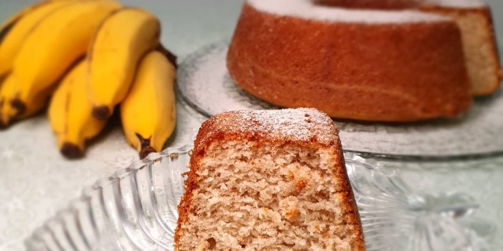 Bolo de banana sem óleo