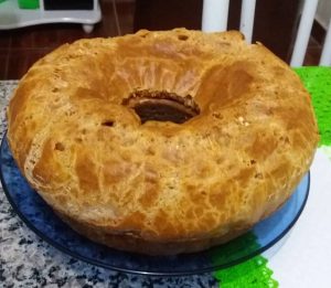 Bolo de goma de tapioca