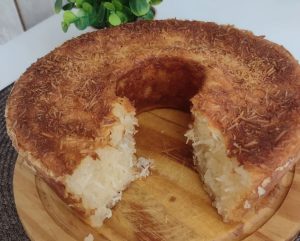 Bolo de goma salgado