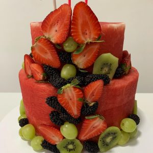 Bolo de melancia light
