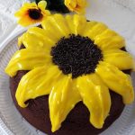 Bolo girassol simples fácil prático