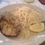 Cabelo de anjo ao molho de limão-siciliano