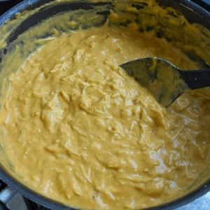 Creme de galinha com macaxeira