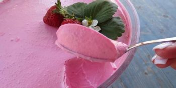 Mousse de framboesa