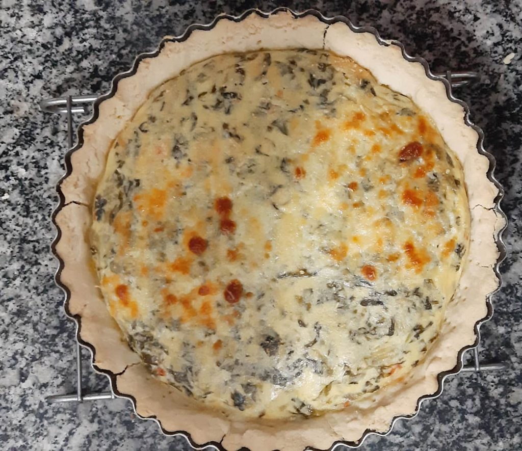 Quiche com verduras