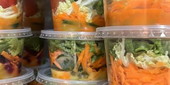 Salada no pote para almoço