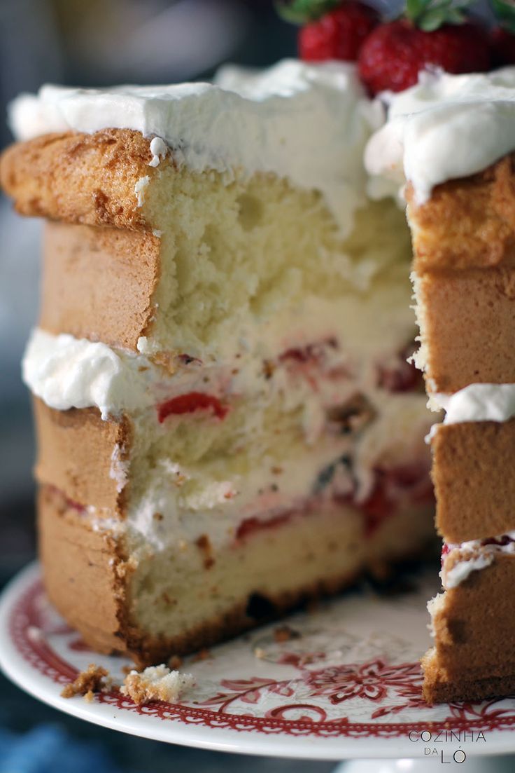 bolo de baunilha com morango palmirinha vovó