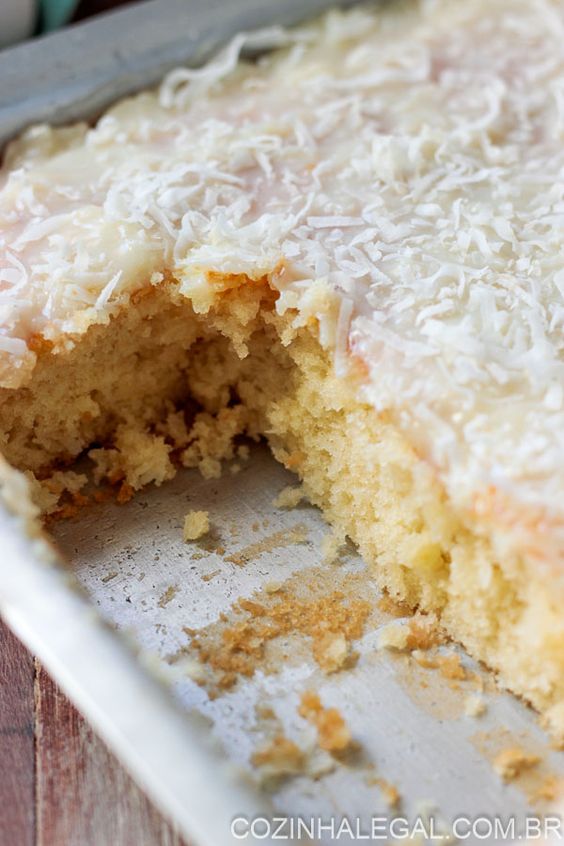 bolo de coco macio tudo gostoso ana maria braga