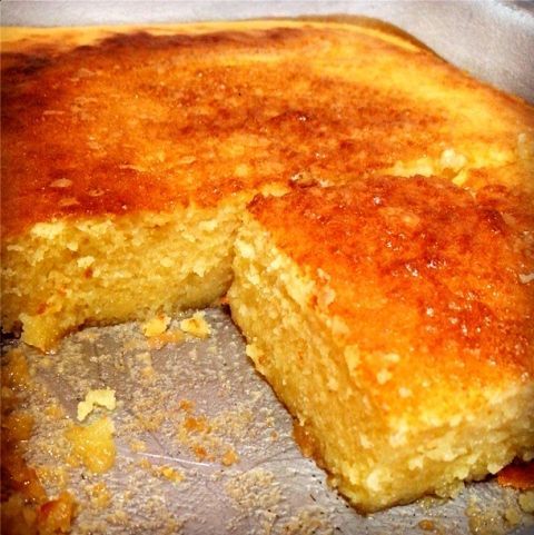 bolo de milho cremoso fa´cil de liquidificador 