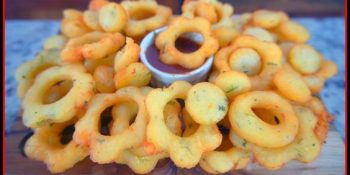 flores de batata frita