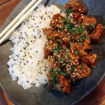 frango teriyaki com arroz