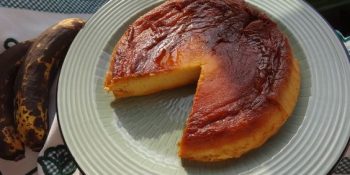 Pudim de banana com 3 ingredientes