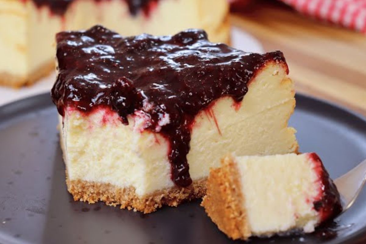 receita tradicional de cheesecake