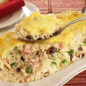 Arroz de forno simples e barato