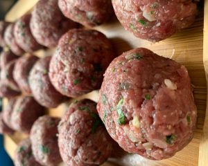 Bolinho de carne moída na airfryer