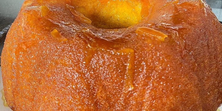 Bolo de laranja com aveia