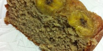 Bolo integral de banana sem açúcar