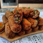 Croquete de carne moída com batata