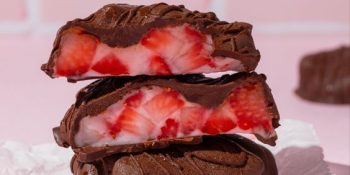 Doce de morango com chocolate