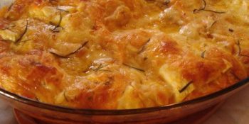 Lasanha vegetariana de queijo