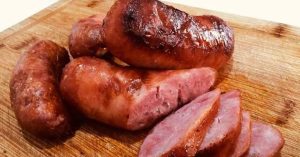 Linguiça na brasa