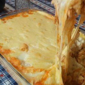 Macarrão de forno de natal