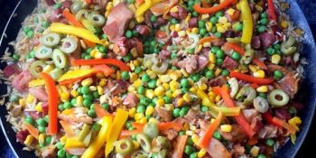 Paella caipira