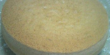 Pão de ló de leite fervendo